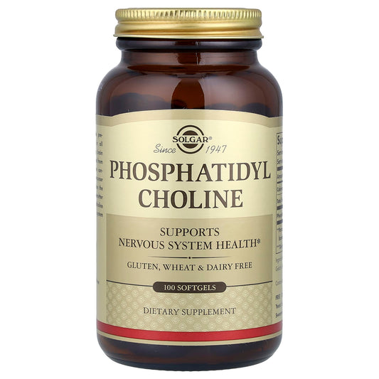 Solgar, Phosphatidyl Choline, 100 Softgels (420 mg per Softgel) - Image 1