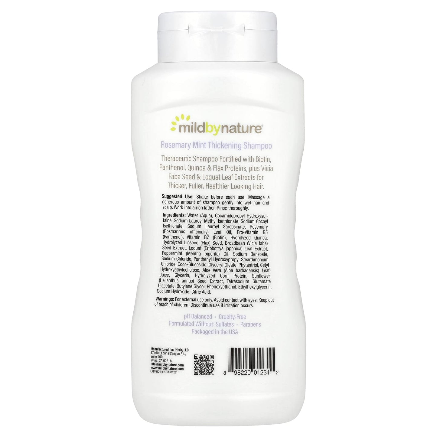 Rosemary Mint Thickening Shampoo for Thicker, Fuller Hair - Cruelty Free - Image 2