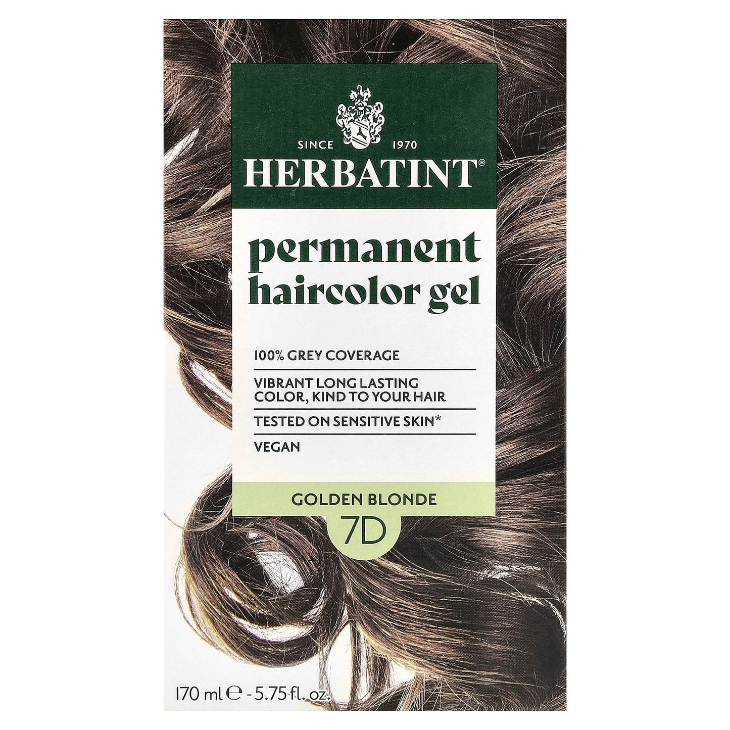 Herbatint Permanent Haircolor Gel Golden Blonde 5.75 fl oz - Image 1