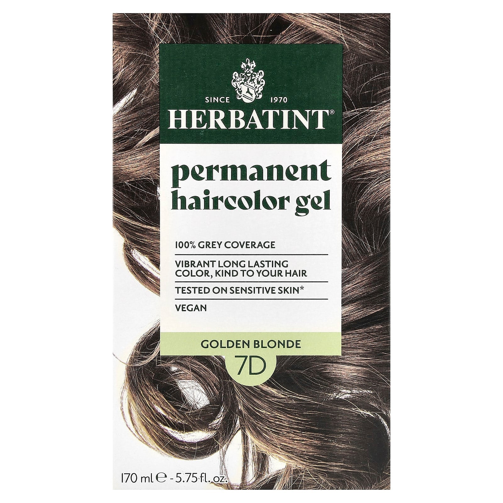 Herbatint Permanent Haircolor Gel Golden Blonde 5.75 fl oz - Image 1