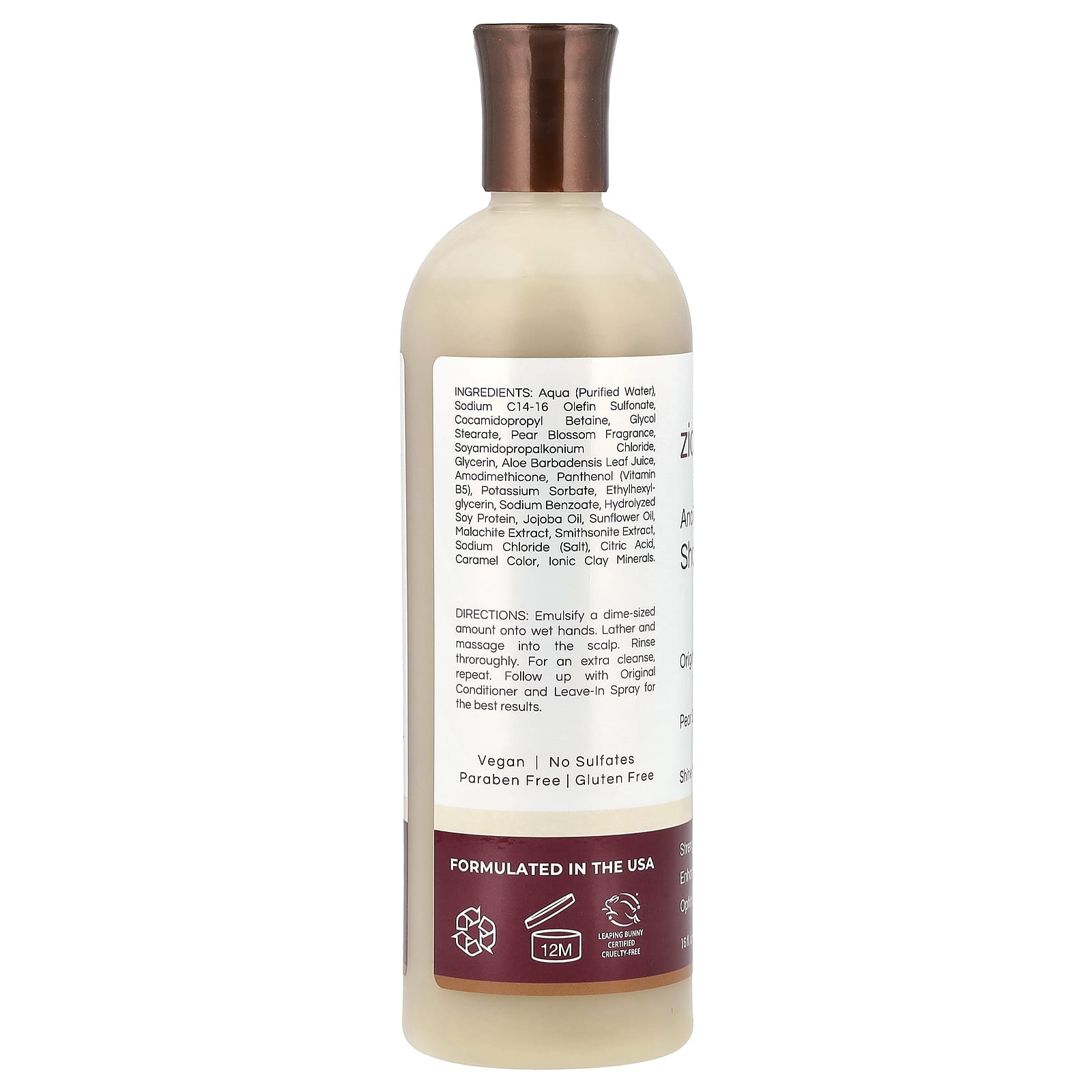 Zion Health, Ancient Minerals Shampoo, Original, Pear Blossom, 16 fl oz (473 ml) - Image 2