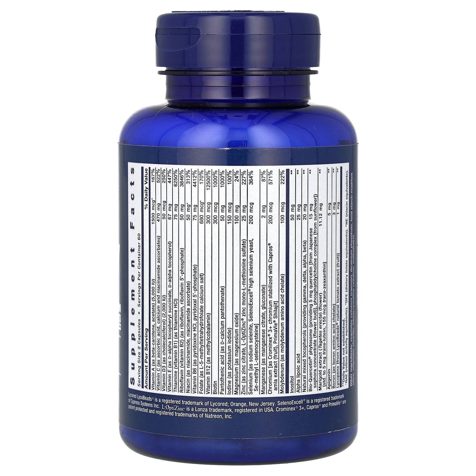 Life Extension, Two-Per-Day Multivitamin, 120 Capsules - Image 2