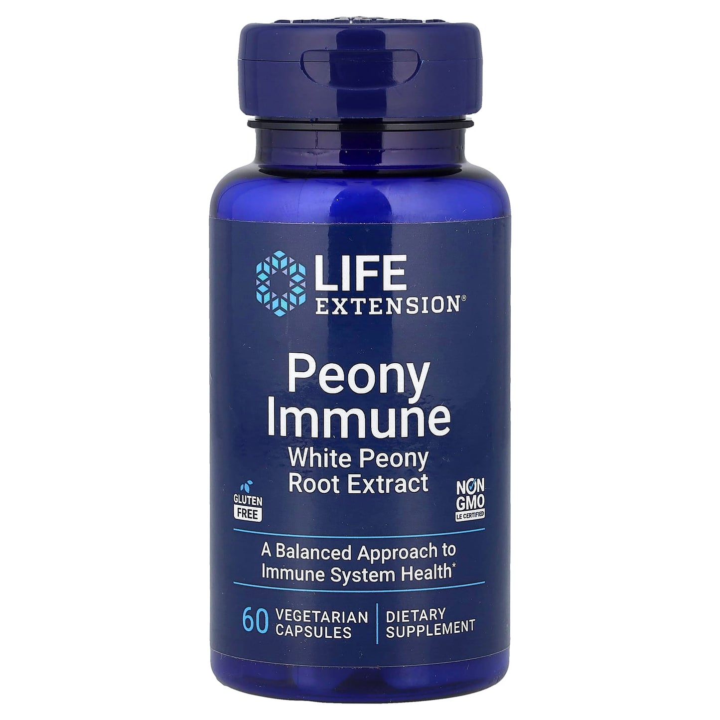 Life Extension, Peony Immune, 60 Vegetarian Capsules (600 mg per Capsule) - Image 1