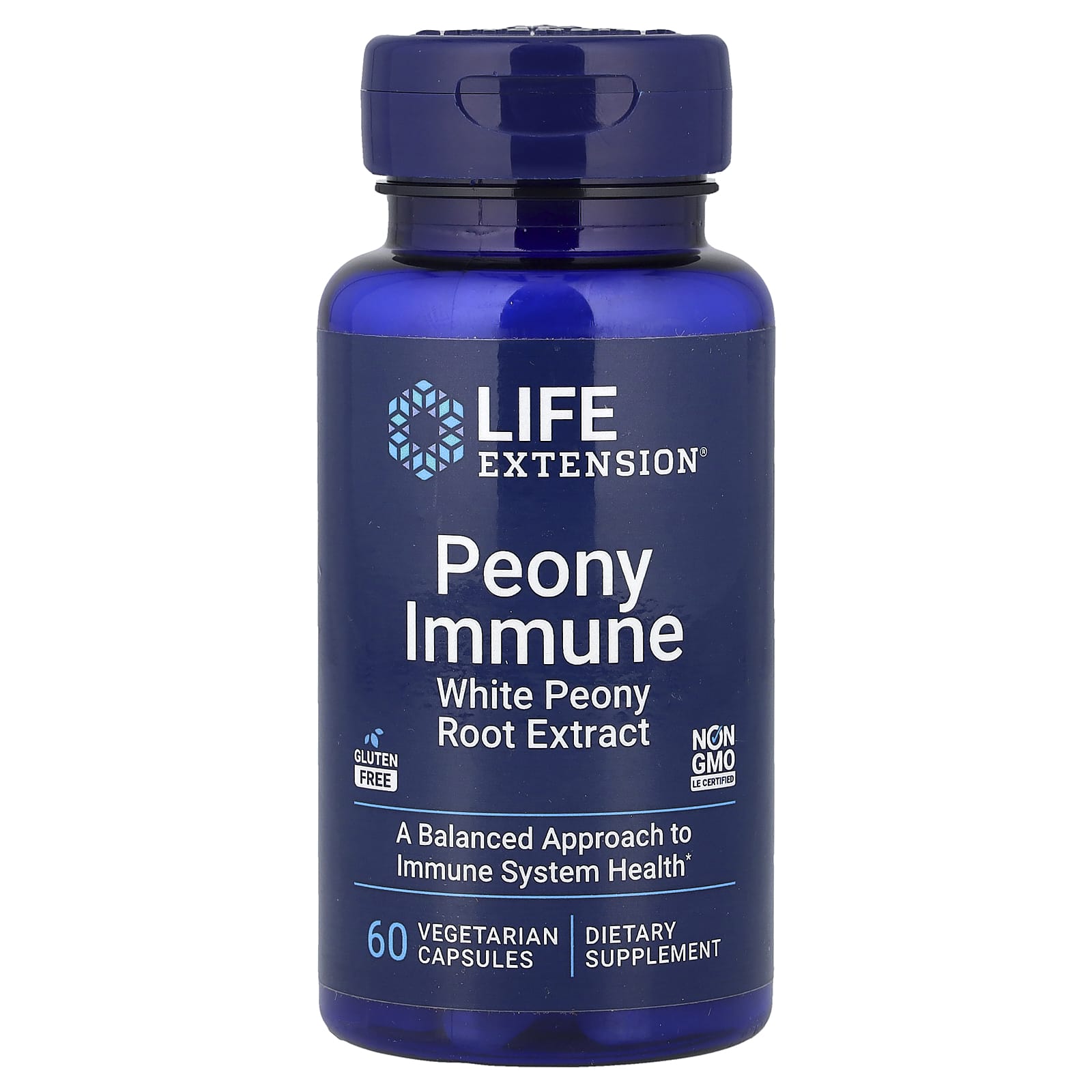 Life Extension, Peony Immune, 60 Vegetarian Capsules (600 mg per Capsule) - Image 1