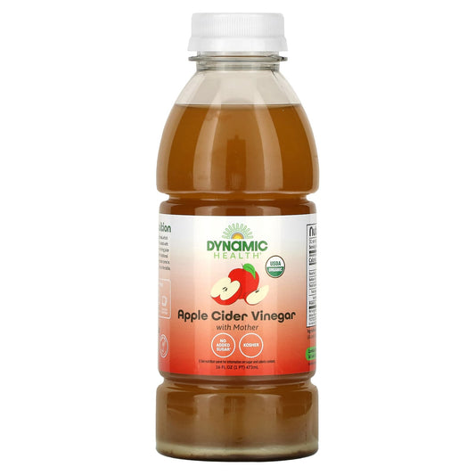 Apple Cider Vinegar with Mother, USDA Organic, 16 fl oz - Image 1