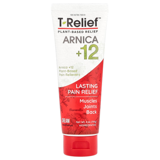 MediNatura, T-Relief™, Arnica +12, Plant-Based Relief Cream, 4 oz (114 g) - Image 1