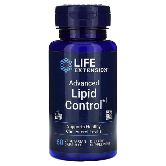 Life Extension, Advanced Lipid Control, 60 Vegetarian Capsules (500 mg per Capsule) - Image 1
