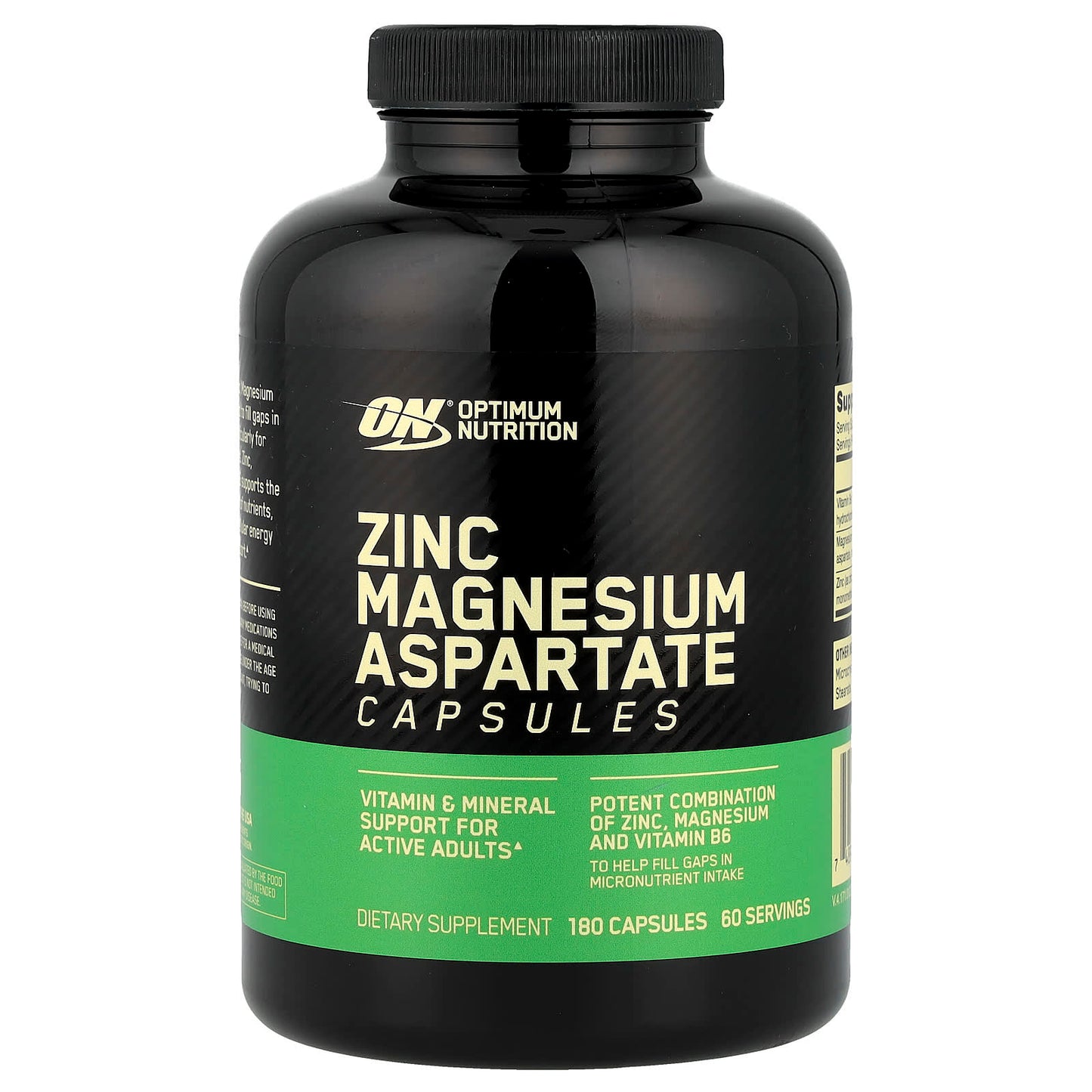 Optimum Nutrition, Zinc Magnesium Aspartate, 180 Capsules - Image 1