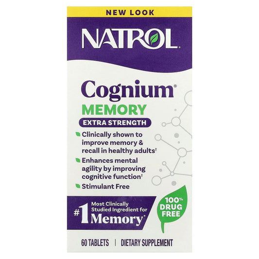 Natrol, Cognium® Memory, Extra Strength, 200 mg, 60 Tablets
