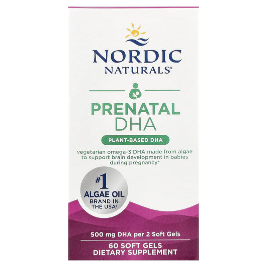 Nordic Naturals, Prenatal DHA, 60 Soft Gels (250 mg per Soft Gel) - Image 1