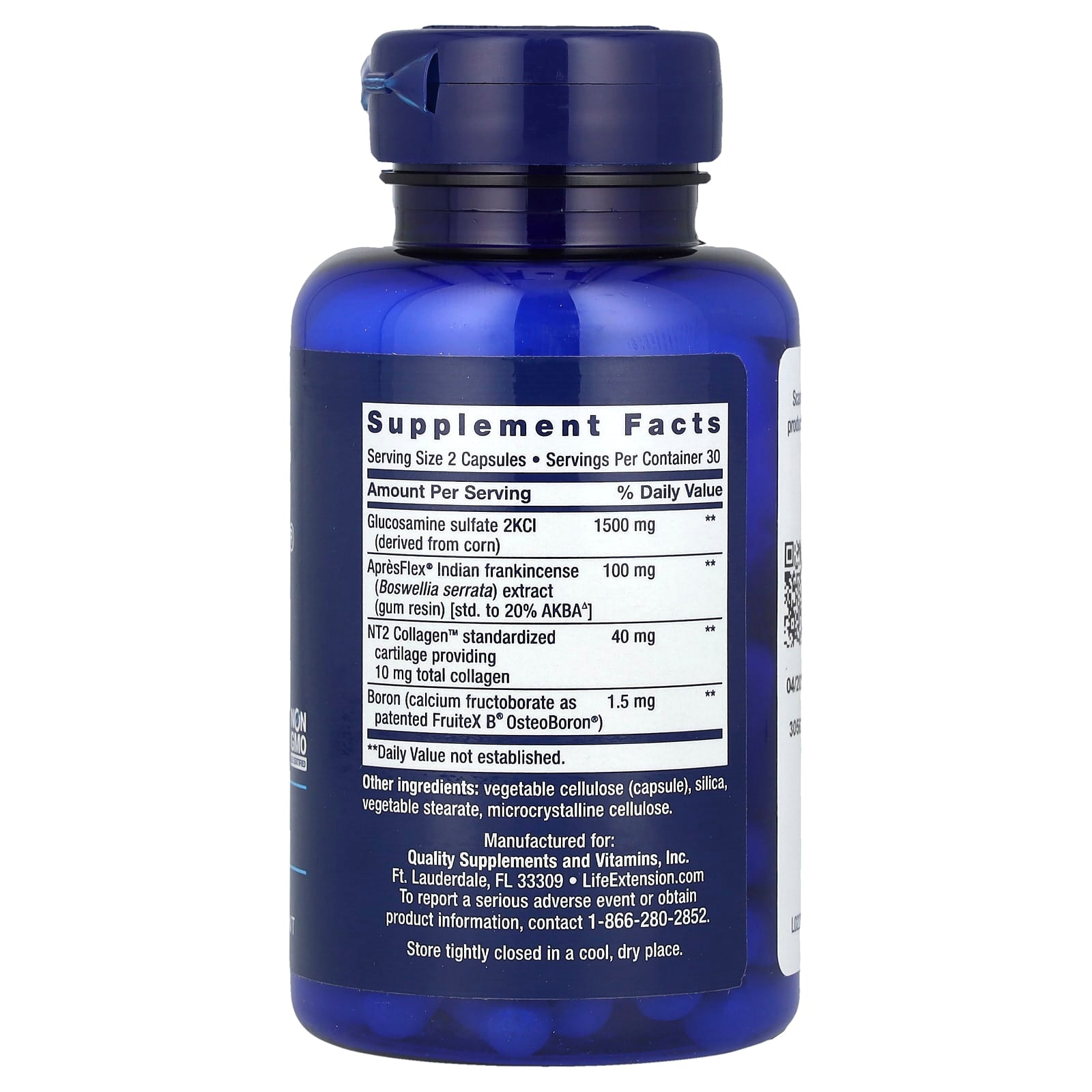Life Extension, ArthroMax® Advanced, NT2 Collagen™ & ApresFlex®, 60 Capsules - Image 2
