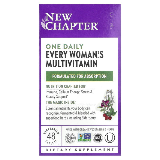 New Chapter, One Daily Every Woman's™ Multivitamin, 48 Vegetarian Tablets - Image 1
