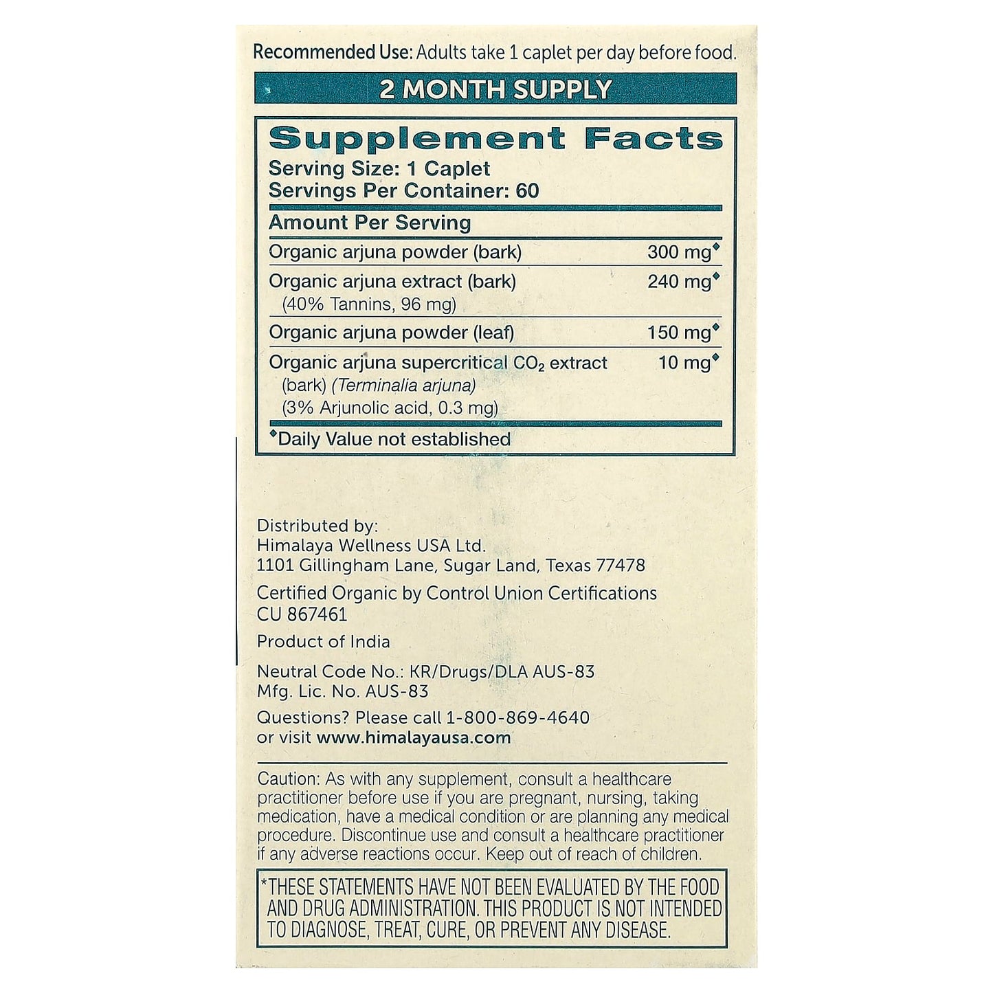 Organic Arjuna Capsules for Heart Health & Wellness - Image 2
