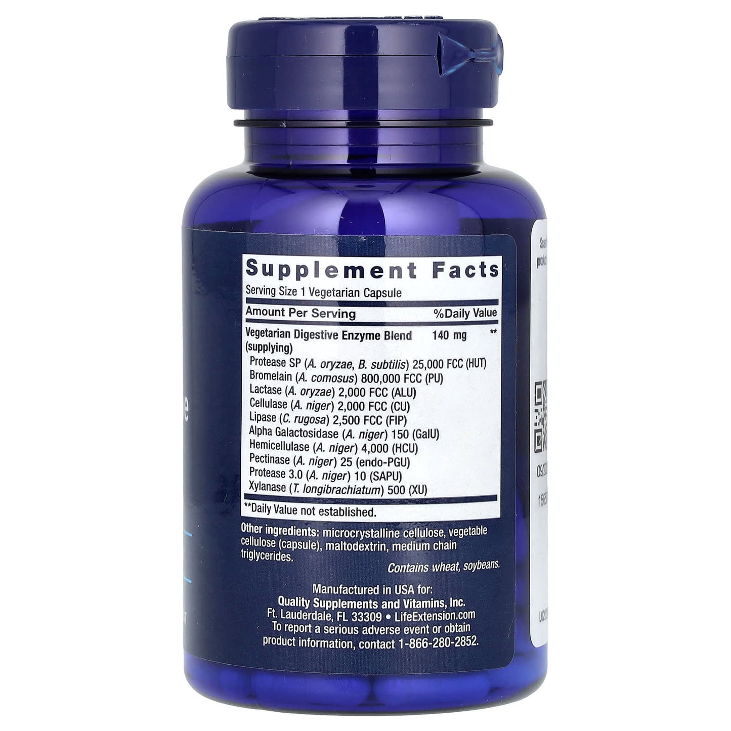 Life Extension, Enhanced Super Digestive Enzymes, 60 Vegetarian Capsules - Image 2