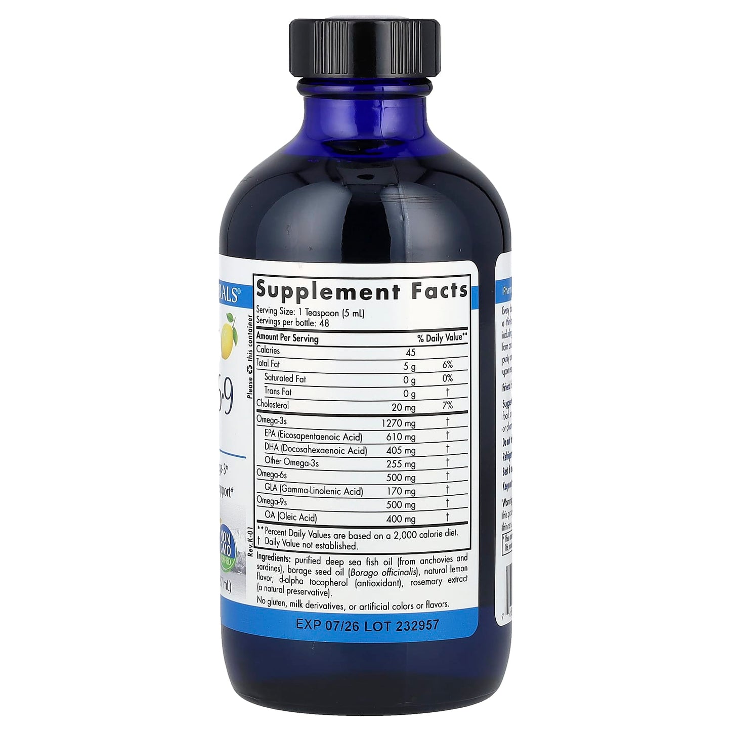 Nordic Naturals, ProEFA®-3-6-9, Lemon, 8 fl oz (237 ml) - Image 2