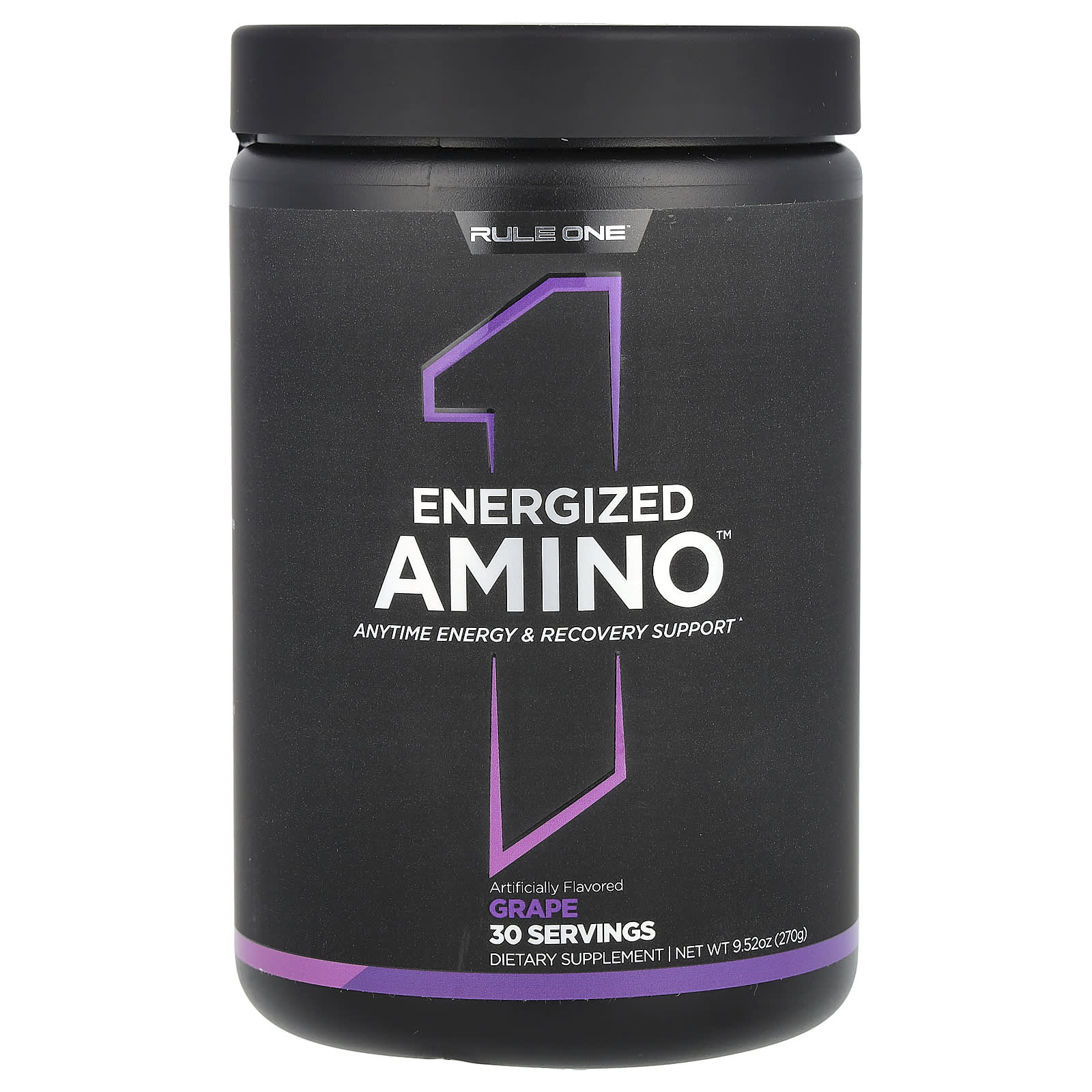 Rule One Proteins, Energized Amino, Grape, 9.52 oz (270 g) - Image 1