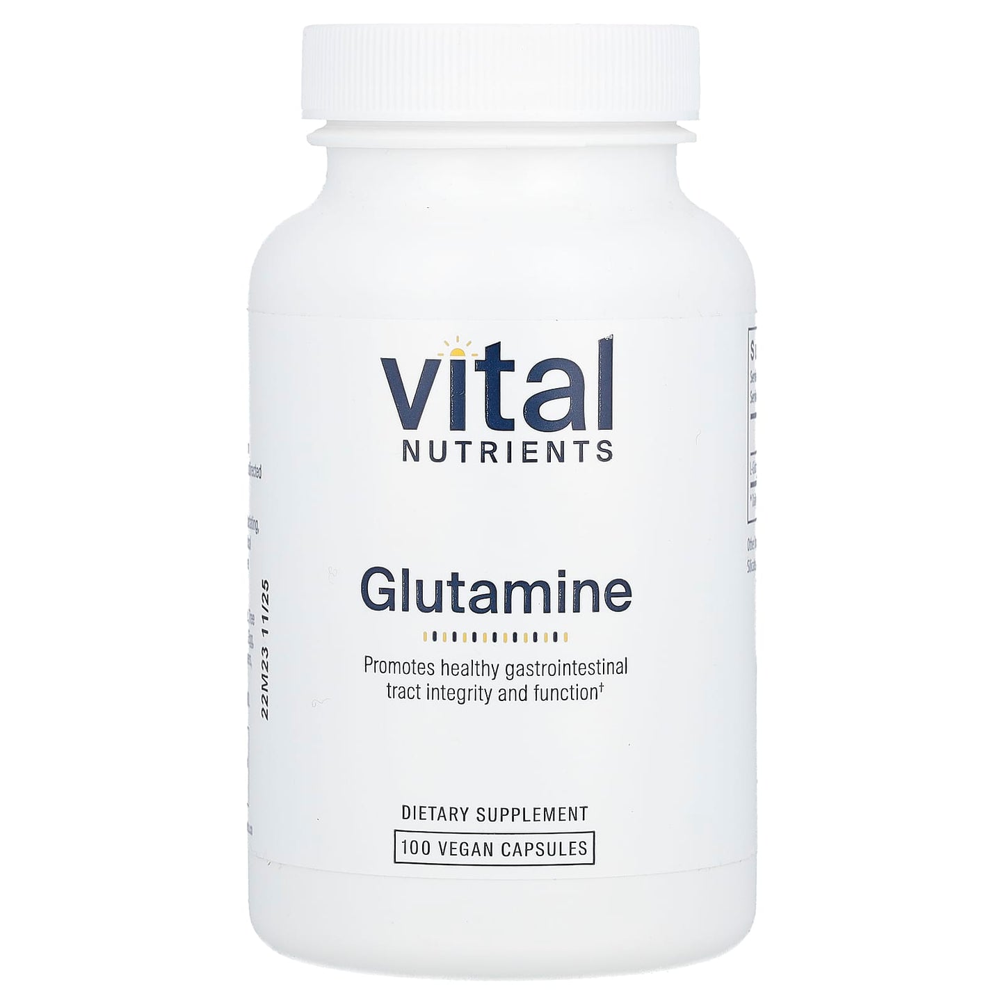 Vital Nutrients, Glutamine, 100 Vegan Capsules (850 mg Per Capsule) - Image 1