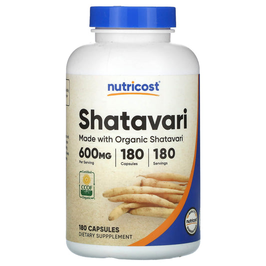 Nutricost, Shatavari, 600 mg, 180 Capsules - Image 1