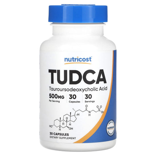 Nutricost, TUDCA, 500 mg, 30 Capsules - Image 1