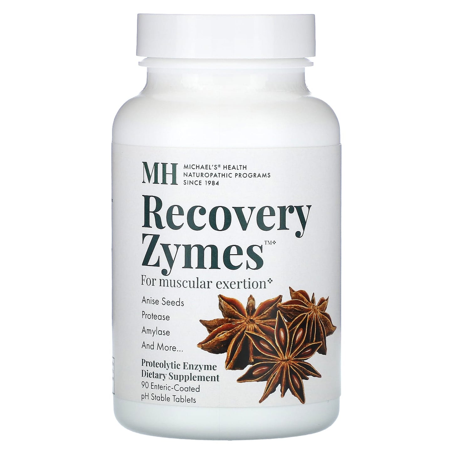 Michael's Health, Recovery Zymes, 90 Enteric-Coated pH Stable Tablets - Image 1
