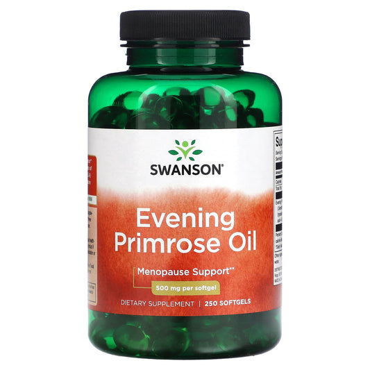 Swanson, Evening Primrose Oil, 500 mg, 250 Softgels - Image 1