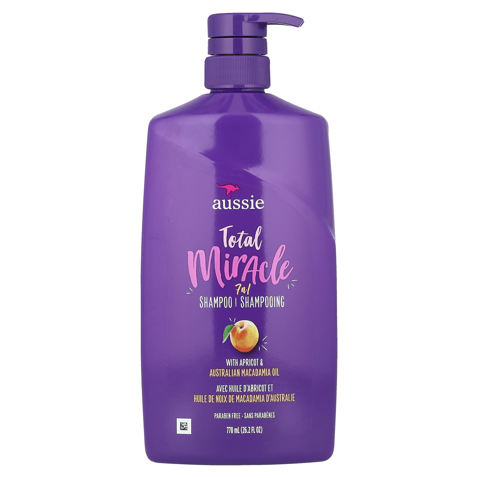 Aussie Total Miracle 7-in-1 Shampoo with Apricot Oil and Macadamia - 26.2 fl oz - Image 1
