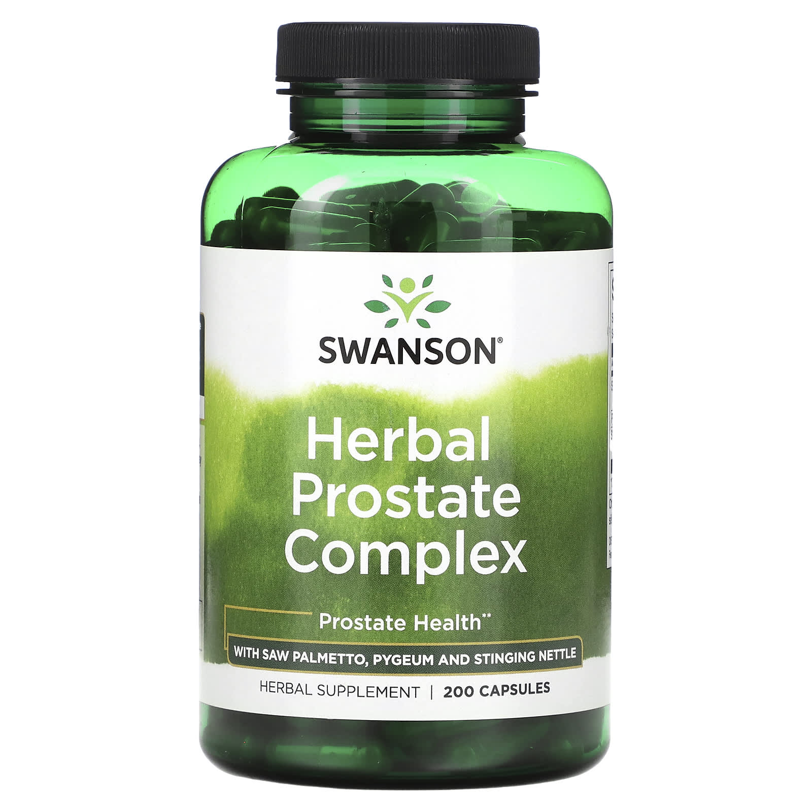 Swanson, Herbal Prostate Complex with Saw Palmetto, Pygeum and Stinging Nettle, 200 Capsules - Image 1