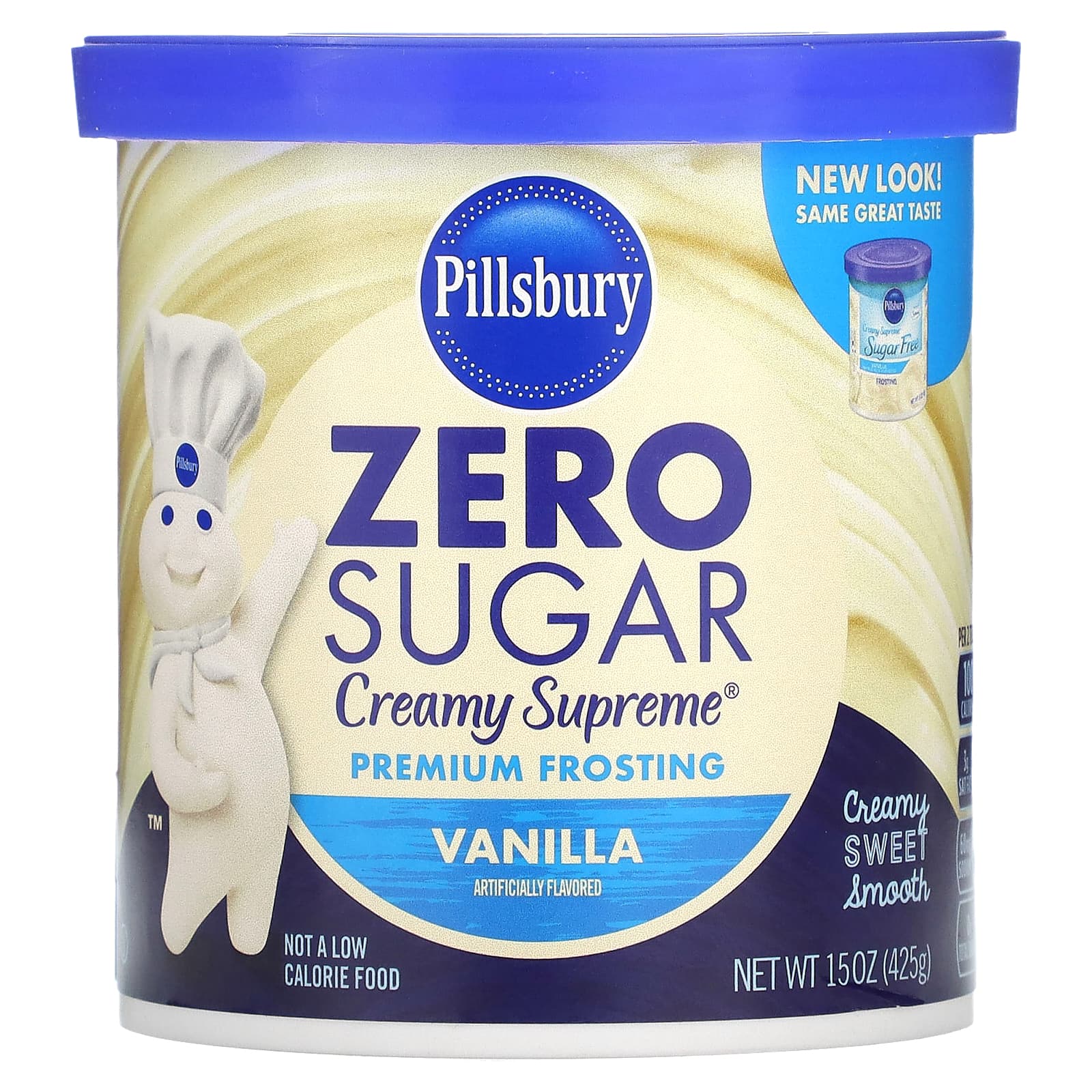 Pillsbury, Zero Sugar, Premium Frosting, Vanilla, 15 oz (425 g) - Image 1