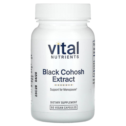 Vital Nutrients, Black Cohosh Extract, 250 mg, 60 Vegan Capsules - Image 1