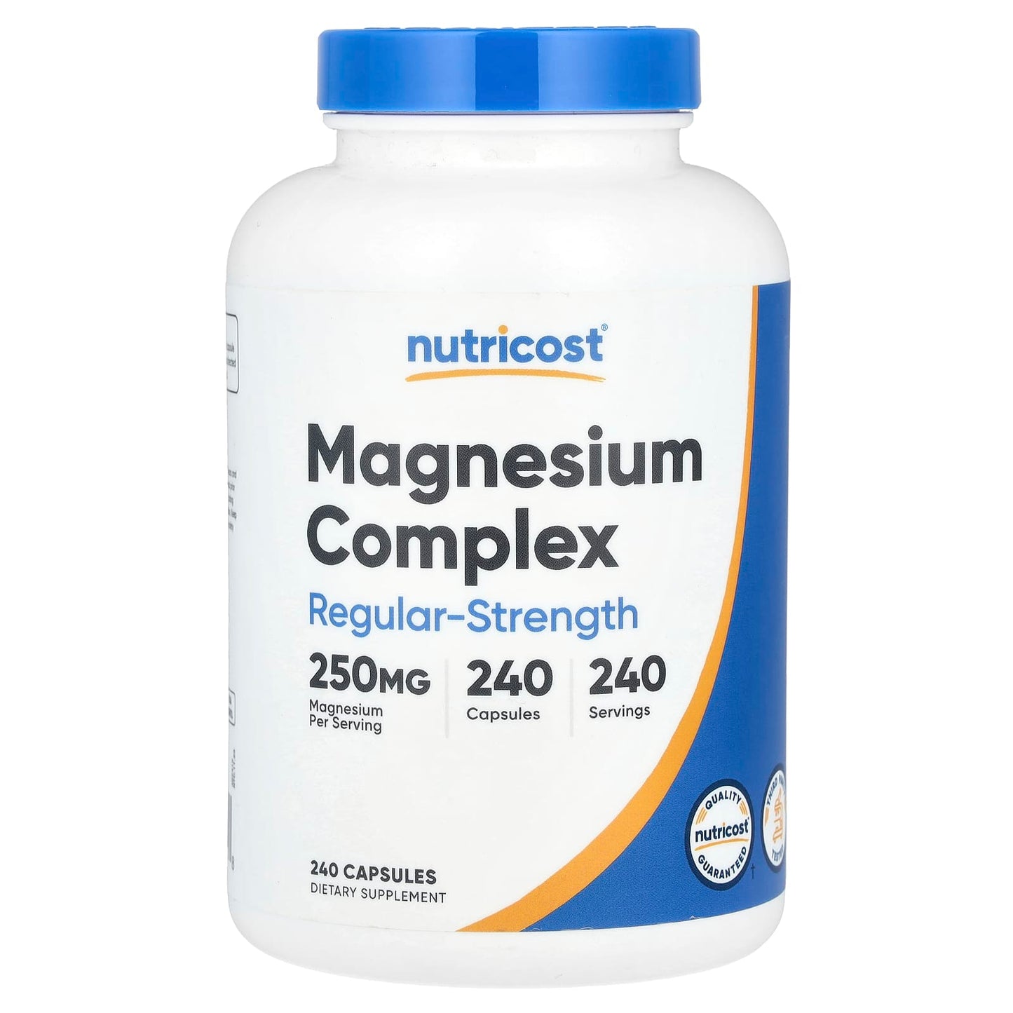Nutricost, Magnesium Complex, Regular-Strength, 250 mg, 240 Capsules - Image 1