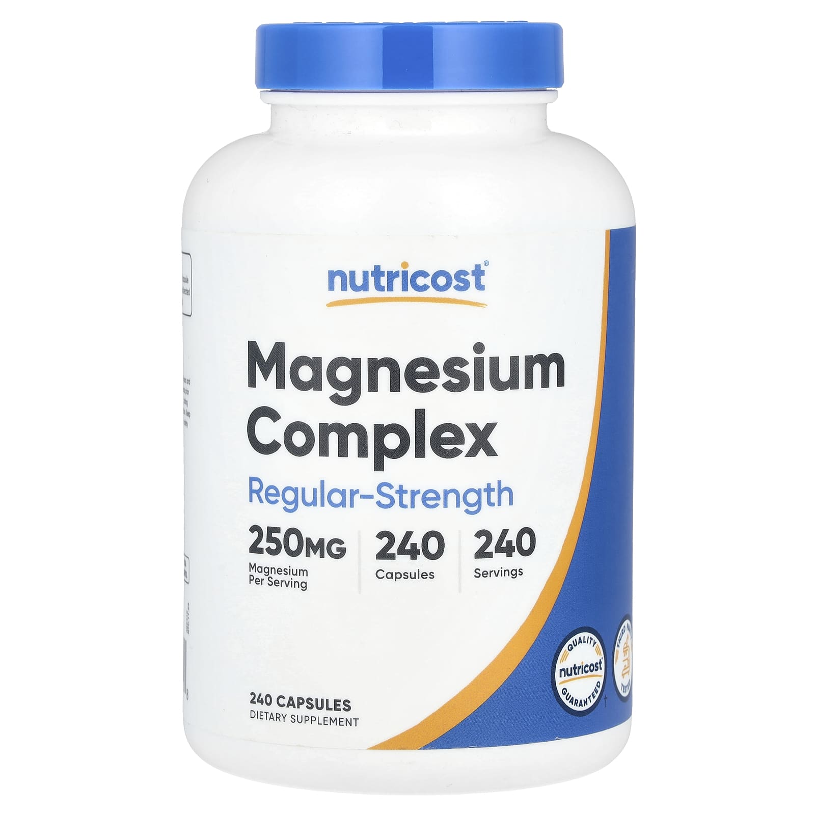 Nutricost, Magnesium Complex, Regular-Strength, 250 mg, 240 Capsules - Image 1