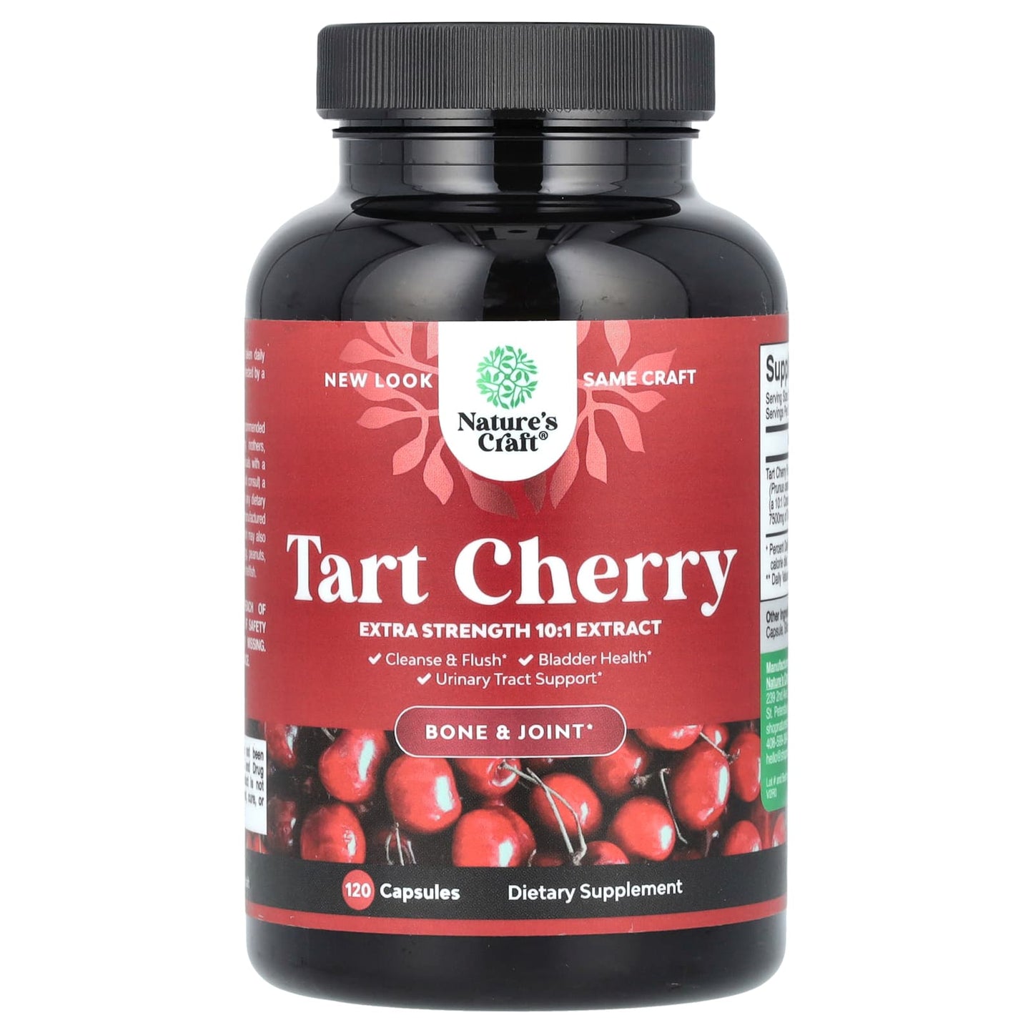 Nature's Craft, Tart Cherry, 120 Capsules (250 mg per Capsule) - Image 1