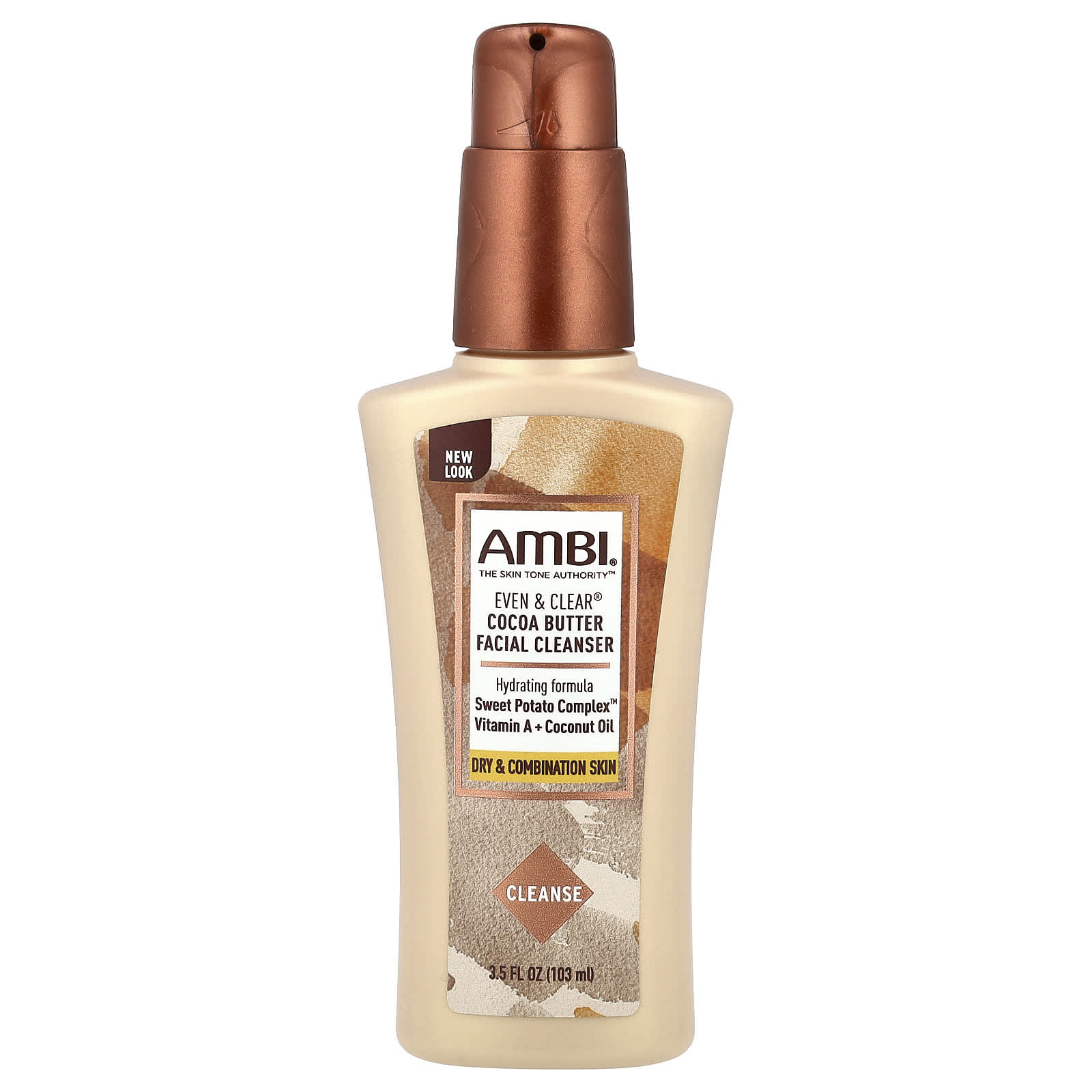 AMBI Fragrance-Free Cocoa Butter Facial Cleanser for Dry Combination Skin - Image 1