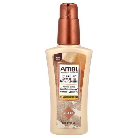 AMBI Fragrance-Free Cocoa Butter Facial Cleanser for Dry Combination Skin - Image 1