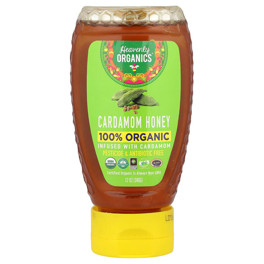 100% Organic Cardamom Honey | USDA Certified | Fair Trade - Image 1