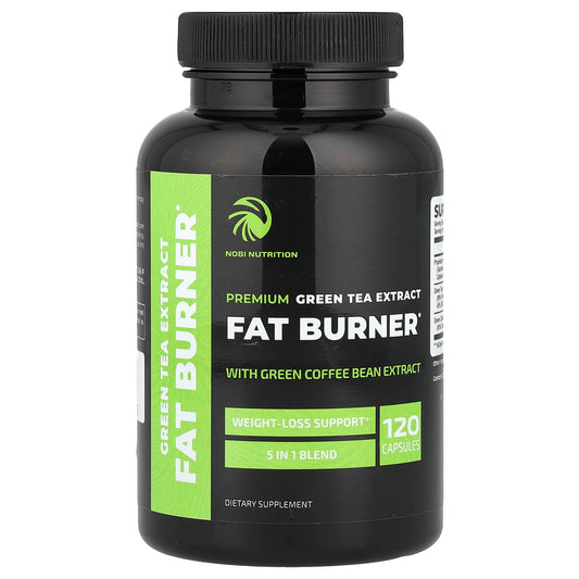 Nobi Nutrition, Premium Green Tea Extract Fat Burner, 120 Capsules - Image 1
