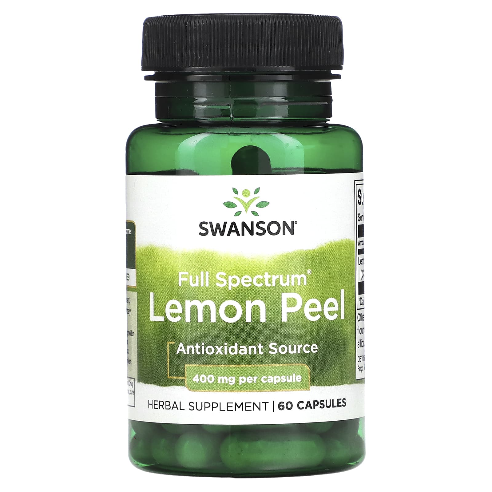 Swanson, Full Spectrum Lemon Peel, 400 mg, 60  Capsules - Image 1