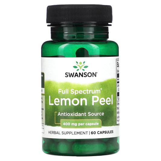Swanson, Full Spectrum Lemon Peel, 400 mg, 60  Capsules - Image 1