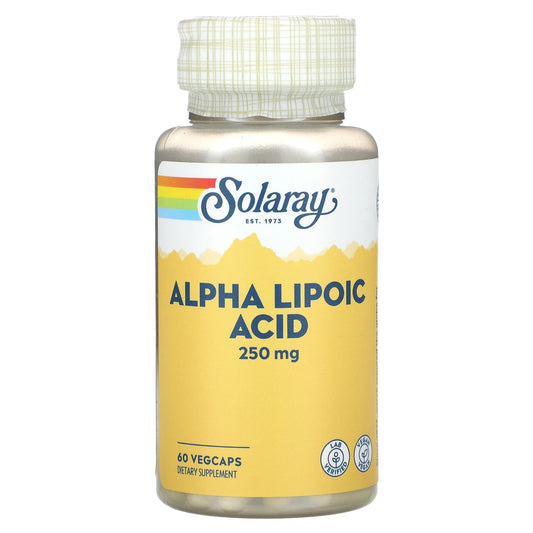 Solaray, Alpha Lipoic Acid, 250 mg, 60 VegCaps - Image 1