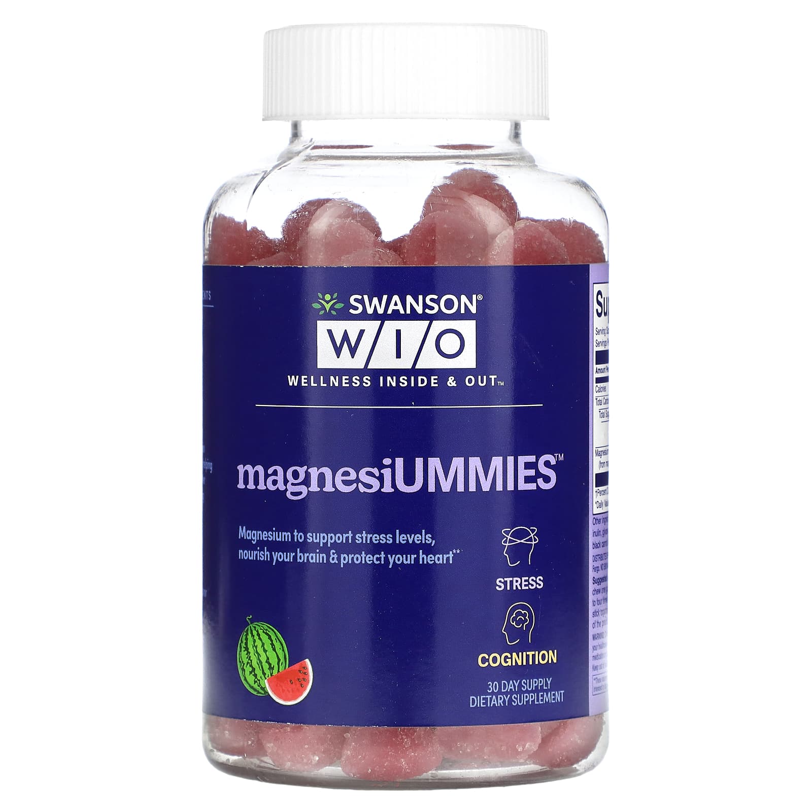 Swanson WIO, MagnesiUMMIES, Watermelon, 120 Gummies - Image 1