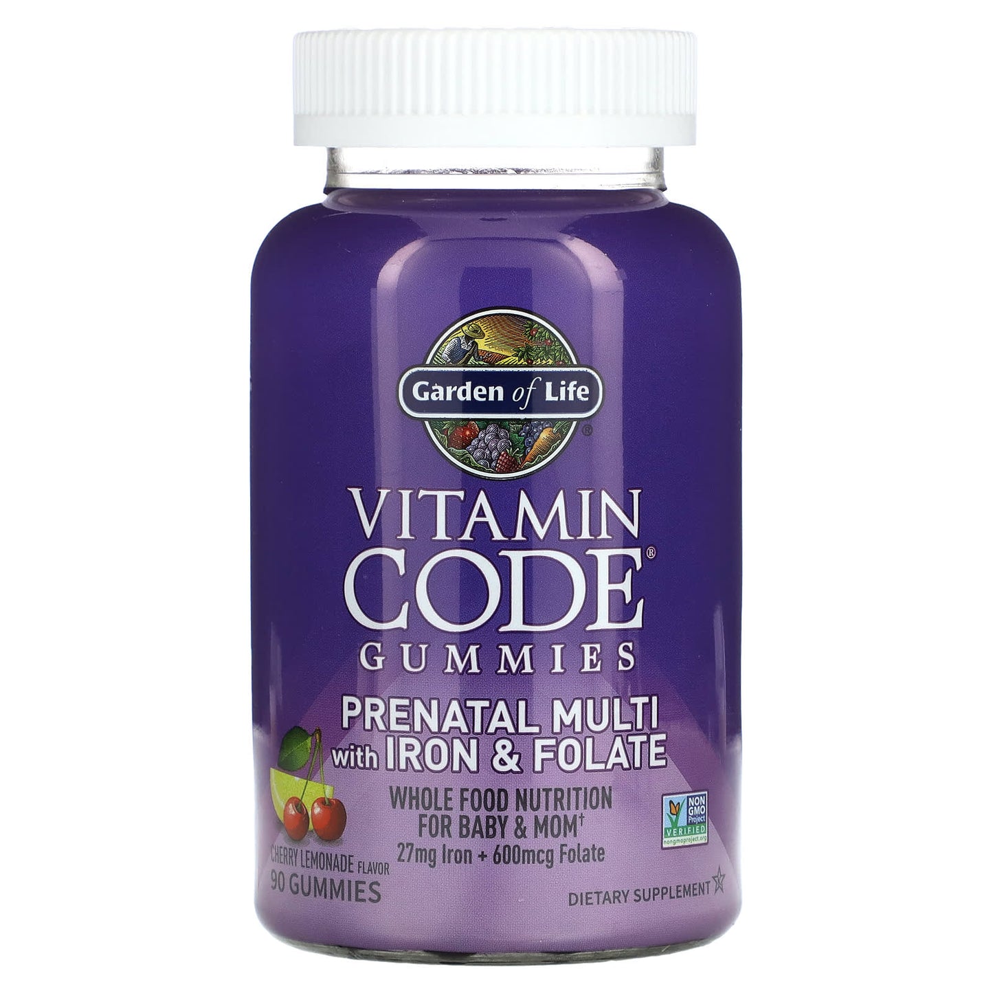 Prenatal Gummies with Iron & Folate | Garden of Life | Whole Food Nutrition - Image 1