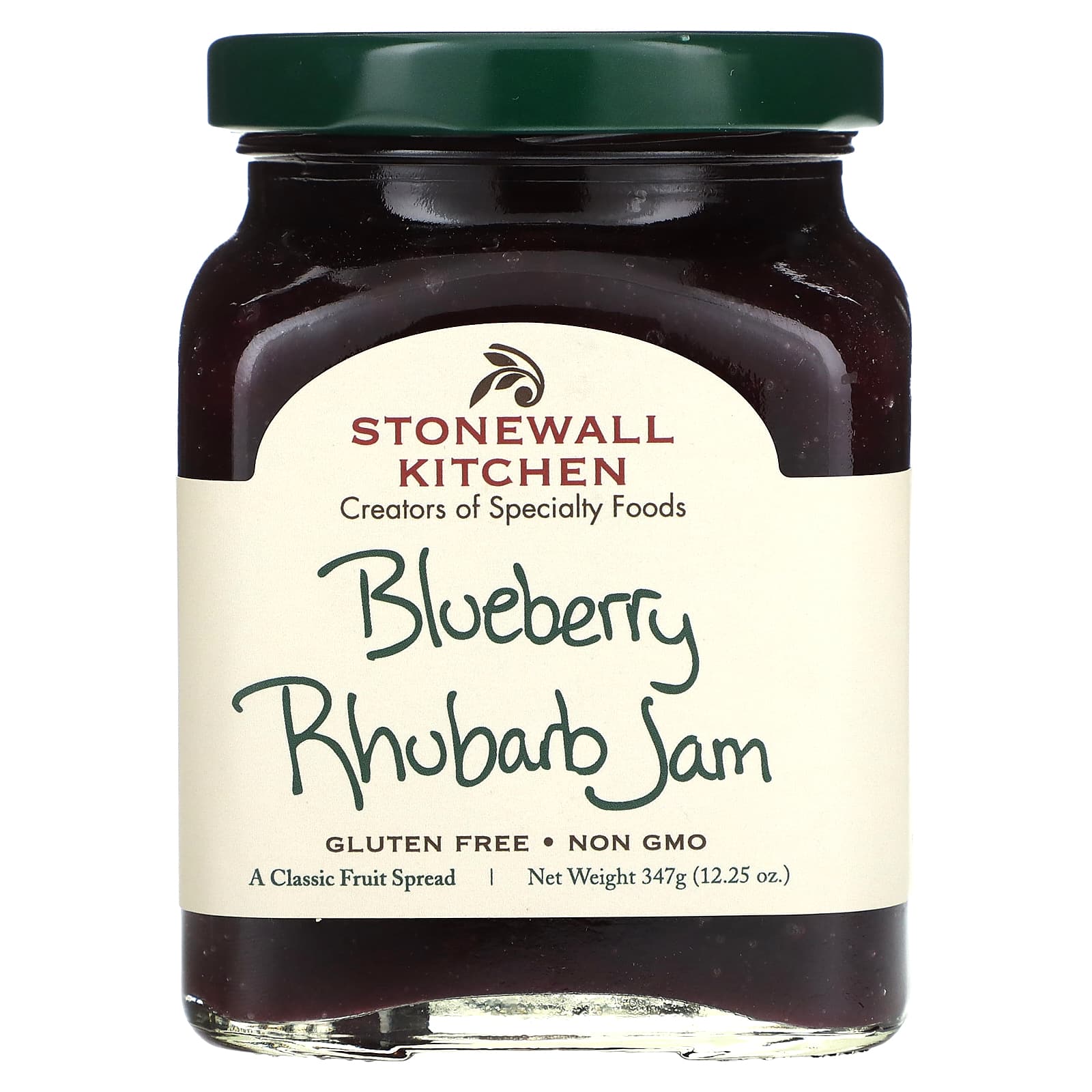 Stonewall Kitchen, Blueberry Rhubarb Jam, 12.25 oz (347 g) - Image 1