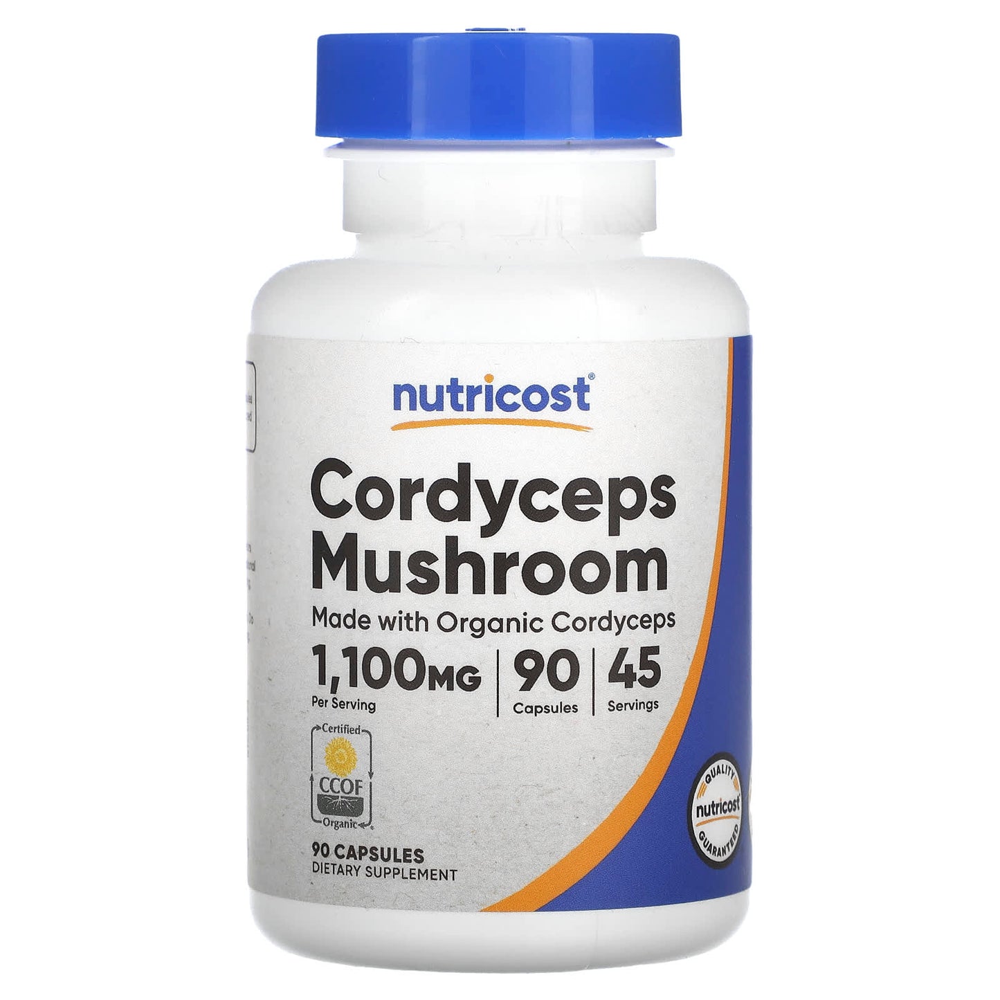 Nutricost, Cordyceps Mushroom, 90 Capsules (550 mg per Capsule) - Image 1
