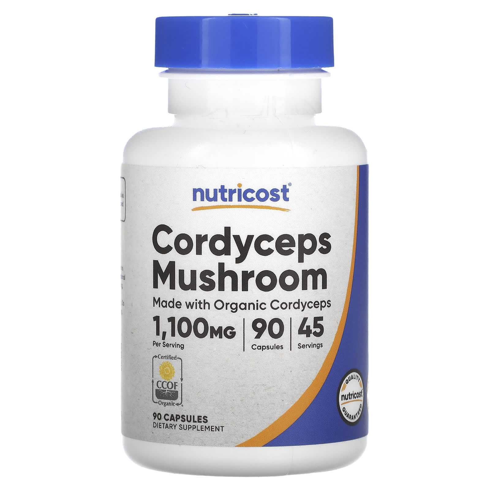 Nutricost, Cordyceps Mushroom, 90 Capsules (550 mg per Capsule) - Image 1