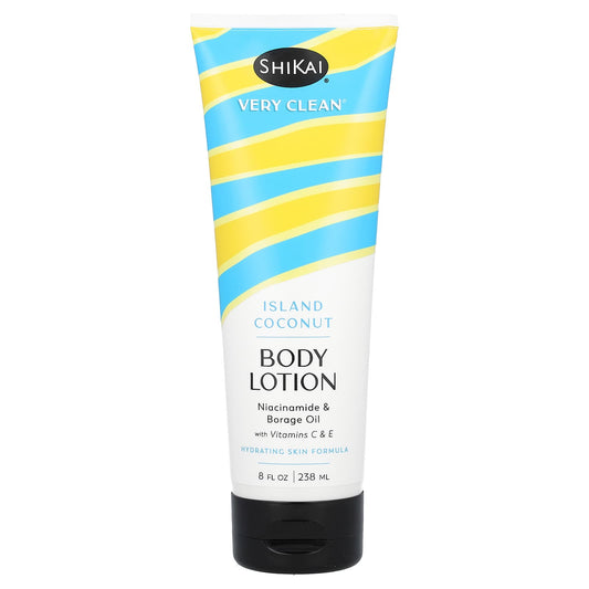 Shikai, Very Clean, Body Lotion, Island Coconut, 8 fl oz (238 ml) - Image 1