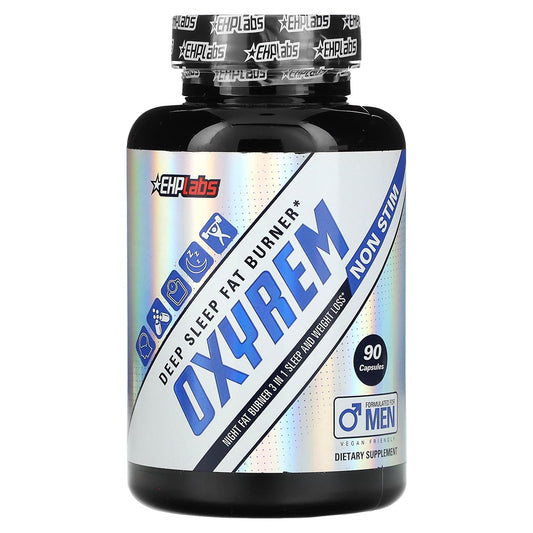 EHPlabs Oxyrem Men's Deep Sleep & Weight Loss Supplement 90 Capsules - Image 1