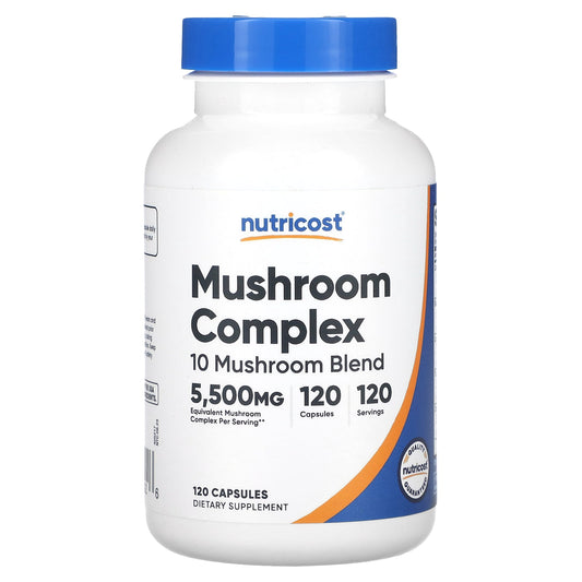 Nutricost, Mushroom Complex, 5,500 mg, 120 Capsules - Image 1