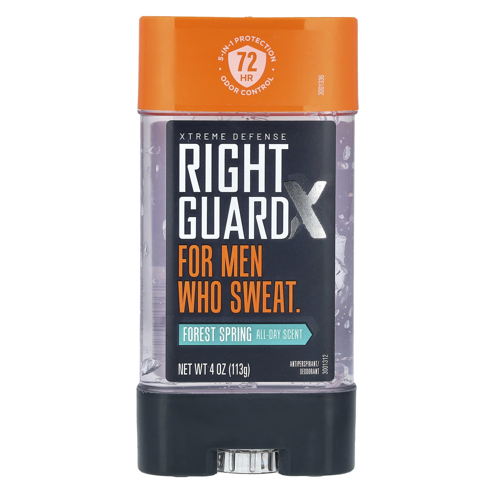 Right Guard, Xtreme Defense, Antiperspirant Deodorant, Forest Spring, 4 oz (113 g) - Image 1