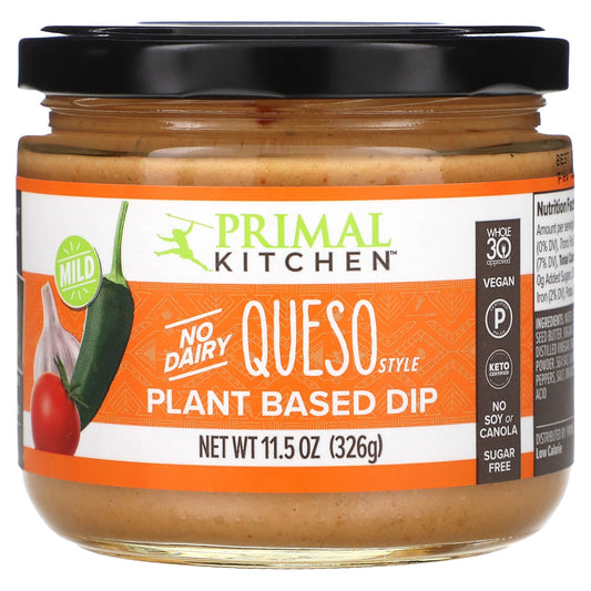 Primal Kitchen, Queso Style Plant Based Dip, Mild, 11.5 oz (326 g) - Image 1