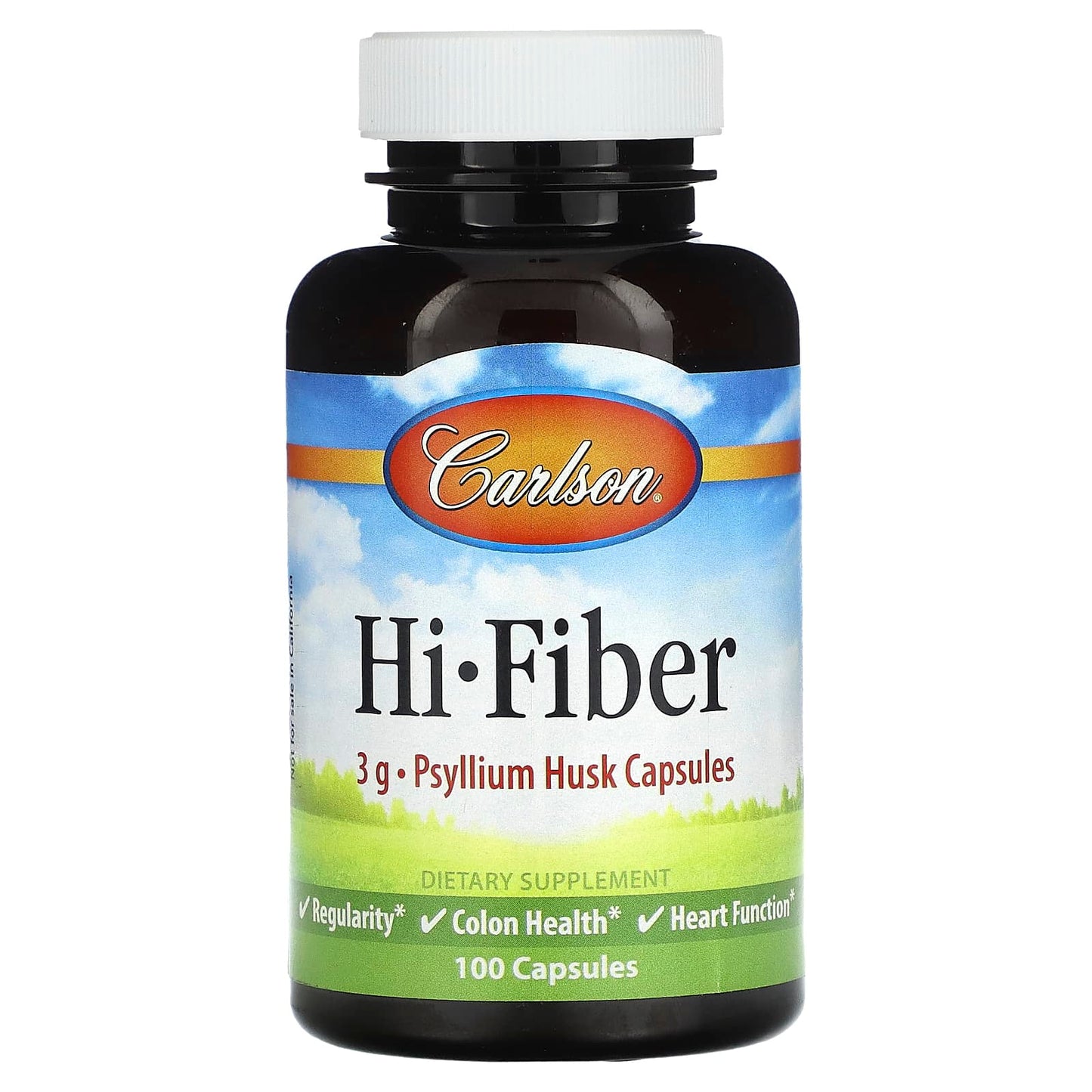 Carlson Hi-Fiber Psyllium Husk Capsules for Regularity & Heart Health - Image 1